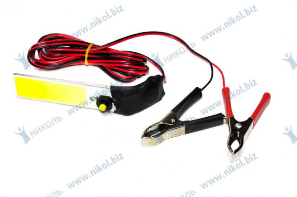 Фонарик переноска светодиод, магнит, выключатель, питание от АКБ NOVA-PRO