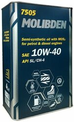 Масло полусинт.MANNOL 7505 MOS Benzin 10w40  металл (1л.) 1*12шт.