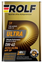 Масло мотор. ROLF ULTRA 0W40 ACEA A3/B4 API SP 1л (1*12шт)