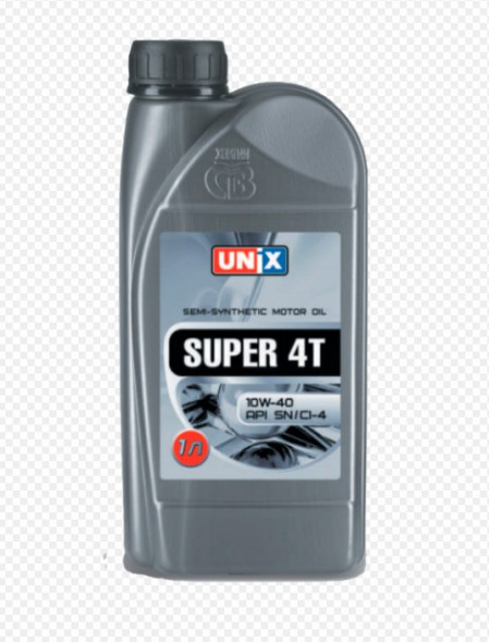 Масло мотор. 4T UNIX  SUPER  10W40 SN/CI4 (п/син.)   1л