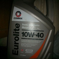 Масло мотор. 10W40 COMMA Eurolite (5 л.) пластик 1*4 шт.