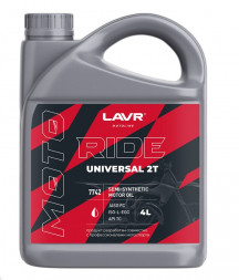 Ln7742 Масло мотор. 2Т FC LAVR MOTO RIDE UNIVERSAL, (4 л) 1*4 шт