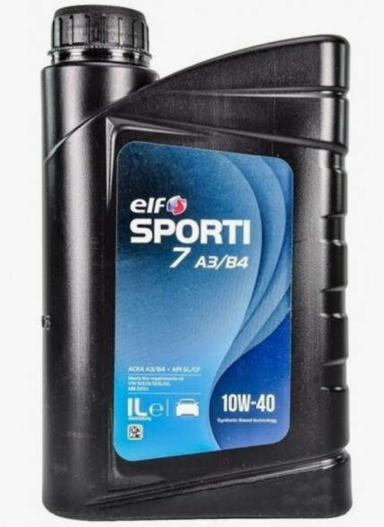 Масло мотор. 10W40 ELF SPORTI 7 A3/B4 API SL/CF ACEA A3/B4 пластик (1 л.) 1*12 шт.