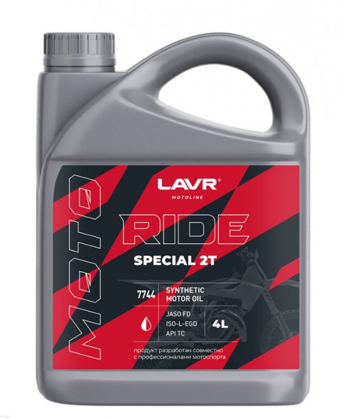 Ln7744 Масло мотор. 2Т FD LAVR MOTO RIDE SPECIAL, (4 л) 1*4 шт
