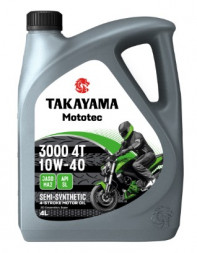АКЦИЯ 4л по цене 3л Масло мотор. 4T 10W-40 TAKAYAMA Mototec 3000 SL JASO MA-2 (4л) 1*4шт