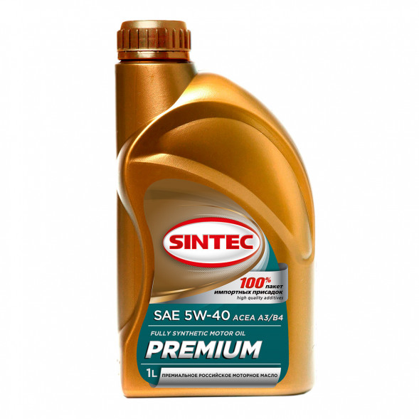 Масло мотор. SINTEC PREMIUM SAE 5W40 ACEA A3/B4 1л (1*12шт)