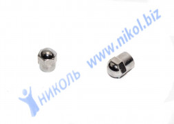 Колпачок соска камеры пластмассовый хром (уп=20шт)