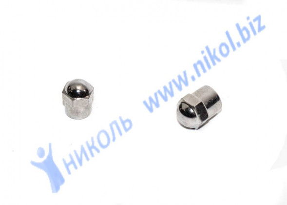 Колпачок соска камеры пластмассовый хром (уп=20шт)