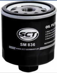 Фильтр масляный SCT SM 836-SKODA FABIA/FELICIA/OCTAVIA/VW GOLF 3/4/5/POLO 1.0-1.6