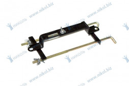 Крепление АКБ универс (2 шпильки J-образ, шайбы, барашки, планка крепления регулируемая)