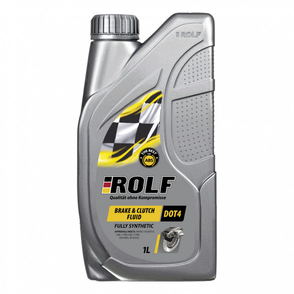 Жидкость тормоз. ROLF Brake &amp; Clutch Fluid DOT-4 CLASS 6 0,910гр (1*12шт)