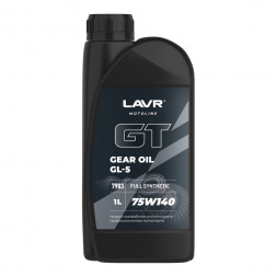 Ln7903 Масло трансм. 75W140 GT GEAR OIL  GL5, LAVR MOTO  1 л 1*16шт