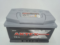 Аккумулятор 6 СТ-74 AKTEX STANDART низ.720А Евро