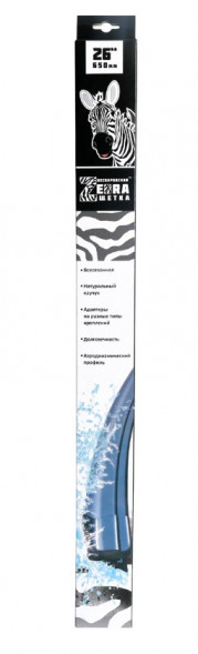 Щетка стеклоочистителя БЕСКАРКАСНАЯ Azard &quot;ZEBRA&quot; (26&#039;/650мм) /к-т 1 шт./