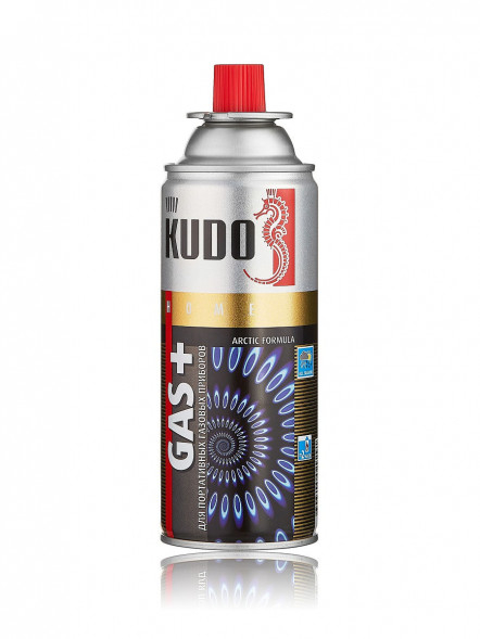 KUDO Газ для портативных газовых приборов GAS+ 520мл. (картридж) (1*12шт)