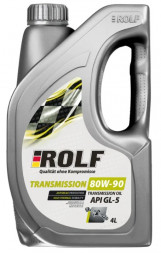 Масло трансм. 80W90 ROLF Transmission GL-5 ПЛАСТИК (4л) 1*4шт