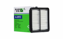 MADFIL Фильтр воздушный, AY120HN042; Honda Jazz III / Fit III (GE) 1.3 88 л/с 04/11->