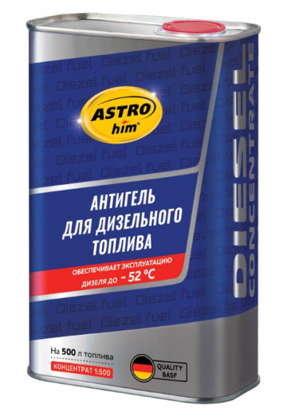Присадка ASTROhim депрессорная. Антигель для диз.топлива (на 500л.) ж/б 1000мл.