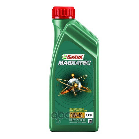 Масло мотор.  5W40 Castrol Magnatec А3/В4 SN/CF пластик (1 л.) 1*12 шт.
