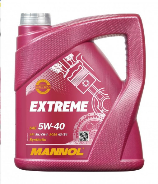 Масло мотор. 5W40 MANNOL 7915 Extreme A3/B4 SN/CH-4 (4л.) 1*4шт.