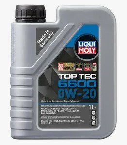 Масло мотор.  0W20 Liqui Moly Top Tec 6600 SP C5/C6 GF-6A пластик (1 л.) 1*6 шт. (21410)