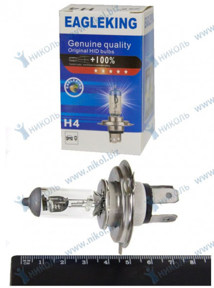 Лампа Н4 12 V 60/55 (Р43t) EAGLEKING в уп.