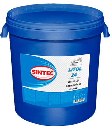 Смазка Литол-24 Sintec ГОСТ (пласт.тара) (18кг) (1*1шт)
