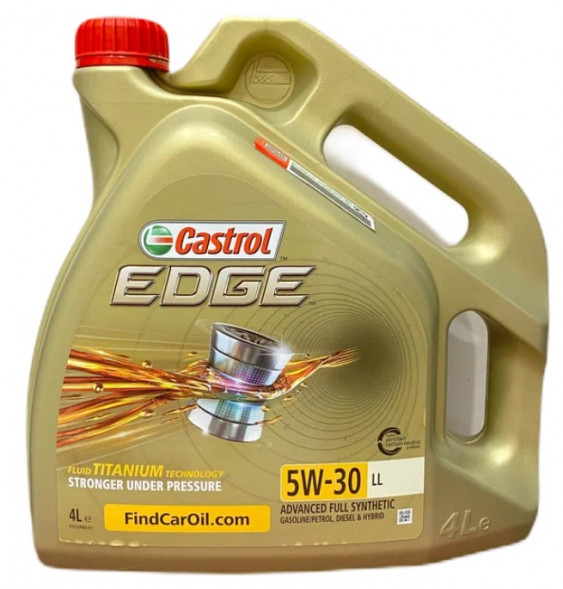 Масло мотор.  5W30 Castrol Edge LL пластик (4 л.) 1*4 шт.