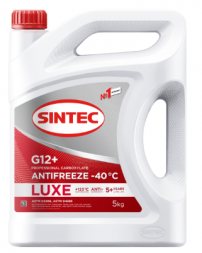 Антифриз A-40 Sintec LUX G12+ (КРАСНЫЙ) 5кг (1*4шт)