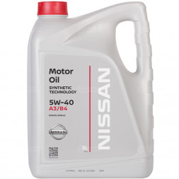Масло мотор. 5W40 Nissan Motor Oil  SN/CF (5л) 1*3шт.