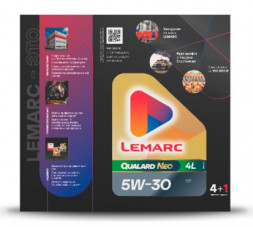 Масло мотор.  5W30 LEMARC QUALARD NEO 4л +1л промо 4+1