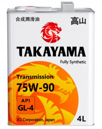 Масло трансмиссионное &quot;TAKAYAMA SAE 75W90 API GL-4&quot; 4л (1*4) металл