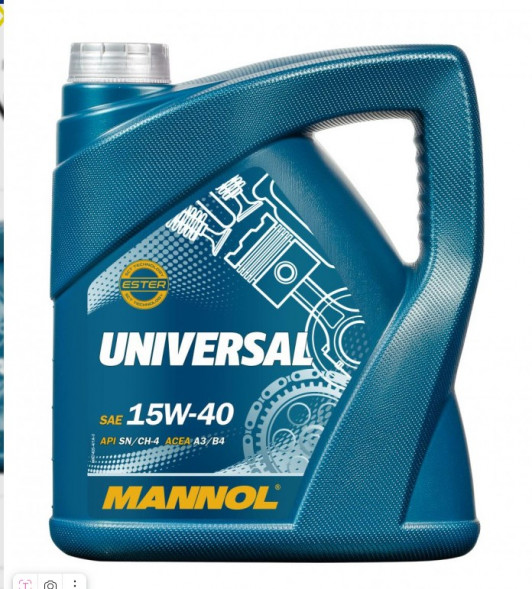 Масло минеральное MANNOL 7405 Universal SAE 15W40 (4л.) 1*4шт.