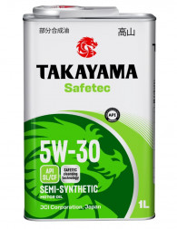 Масло мотор.  5W30 TAKAYAMA  Safetec SL/CF  1л (1*12шт)