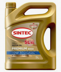 Акция 5л по цене 4л Масло мотор. SINTEC PREMIUM 9000 SAE 0W30 ACEA C3 API SP/CF (5л) 1*4шт