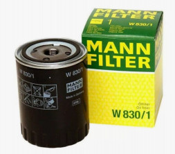 Фильтр масляный MANN-FILTER W830/1 (1*10 шт.) (Ford Galaxy I, SEAT Cordoba I, Ibiza II)