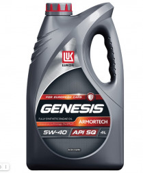 Масло мотор.  5W40 ЛУКОЙЛ GENESIS ARMORTECH  SQ/CF  (4л) 1*4шт