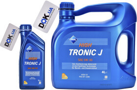 Масло мотор.  5W30 Aral High Tronic J (4 л.) пластик 1*4 шт.