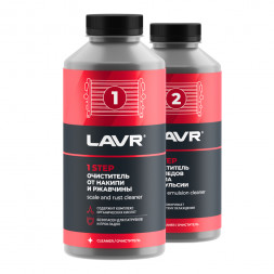 Ln1110 LAVR Набор &quot;Полная очистка системы охлаждения в 2 этапа&quot; для коммерческого транспорта, 1 л (6шт)