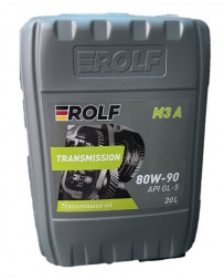 Масло трансм. ROLF Transmission M3 A SAE 80W90 API GL-5  20л (ПЛАСТИК)