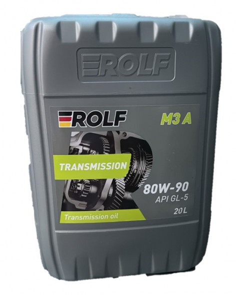 Масло трансм. ROLF Transmission M3 A SAE 80W90 API GL-5  20л (ПЛАСТИК)