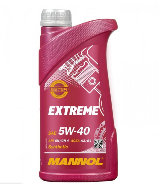 Масло мотор. 5W40 MANNOL 7915 Extreme A3/B4 SN/CH-4 (1л.) 1*20шт.