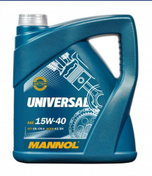 Масло минеральное MANNOL 7405 Universal SAE 15W40(5л.) 1*4шт.