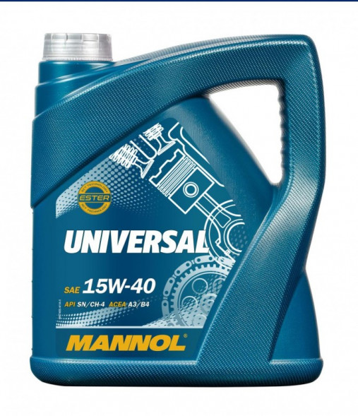 Масло минеральное MANNOL 7405 Universal SAE 15W40(5л.) 1*4шт.