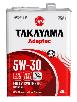 Масло мотор.  5W30 TAKAYAMA  Adaptec A3/B4 SL/CF  4л (1*4шт)