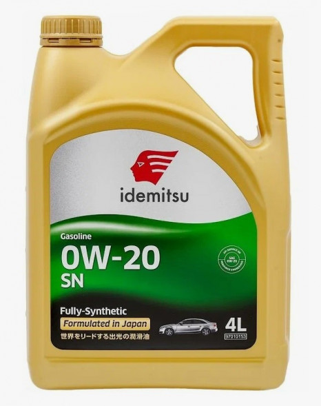 Масло мотор.  0W20 IDEMITSU SN пластик (4 л.) 1*6 шт. (Тайланд)