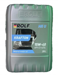 Масло мотор. 15W40 ROLF KRAFTON M5 U  CI-4/SL (ПЛАСТИК) 20л