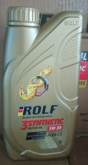 Масло мотор. ROLF 3-SYNTHETIC SAE 5W30 ACEA C3 ПЛАСТИК 1л (1*12шт)