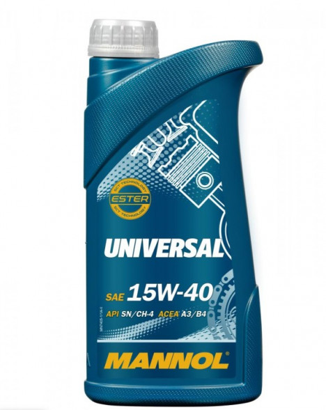 Масло минеральное MANNOL 7405 Universal SAE 15W40 (1л.) 1*20шт.