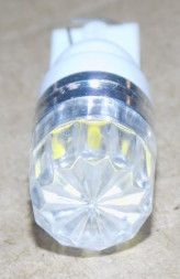 Лампа светодиод 12-5 б/ц (габарит) белая 2SMD (5730) фигурная линза W2.1*9.5d NOVA-PRO (уп=10шт)